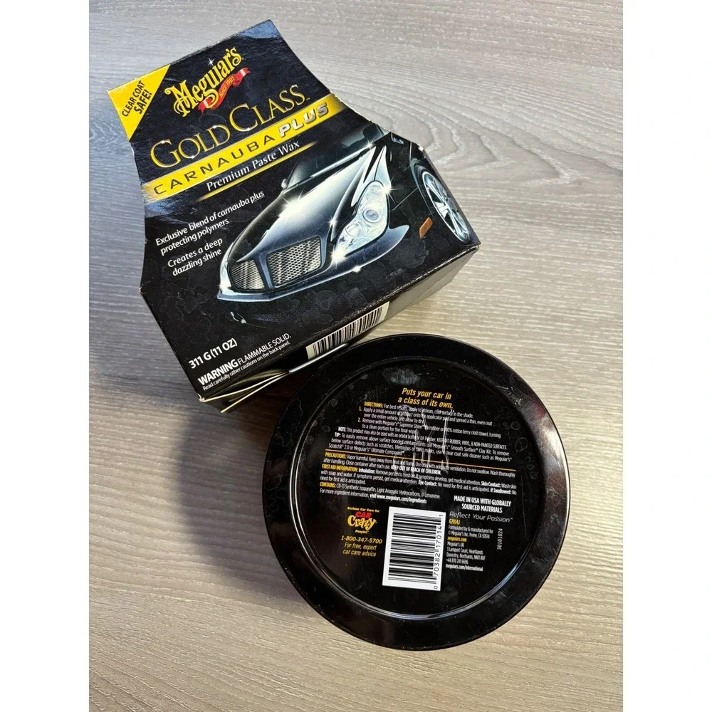 Meguiars‎ Gold Class Carnauba Plus Premium Paste Wax 11oz G7014J with Applicator